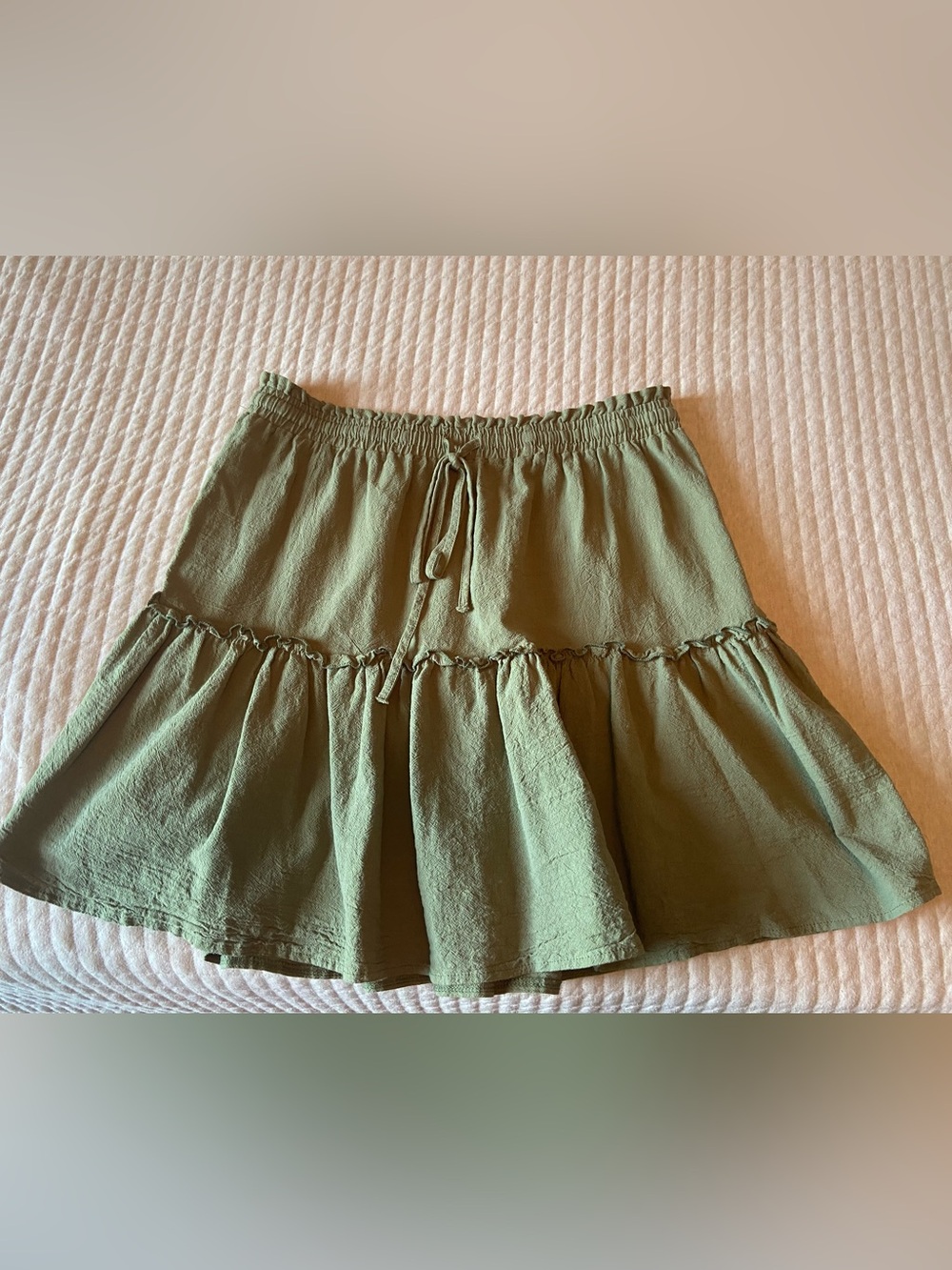 Green skirt